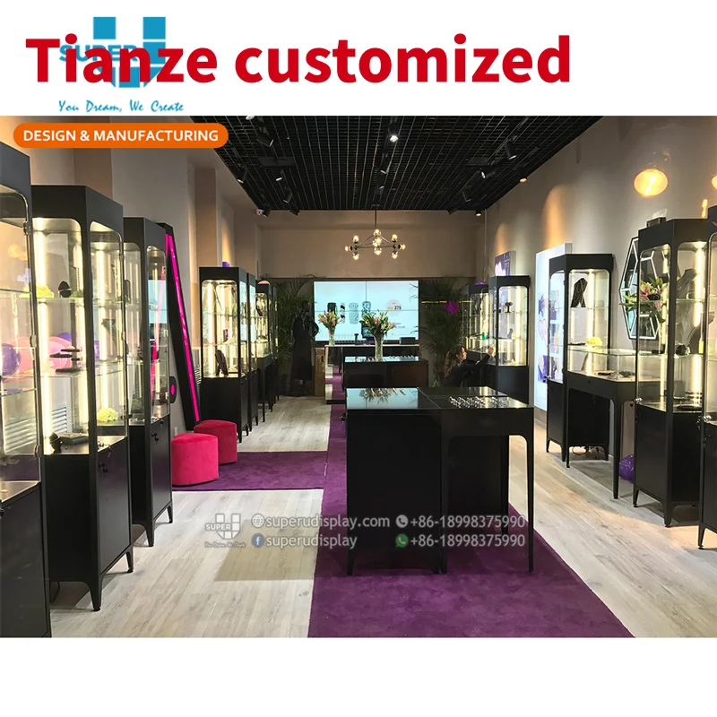 

(Customized) Luxury Jewelry Retail Stores Interior Shopfitting Customized Exquisite Jewelery Shops Display Fixtures