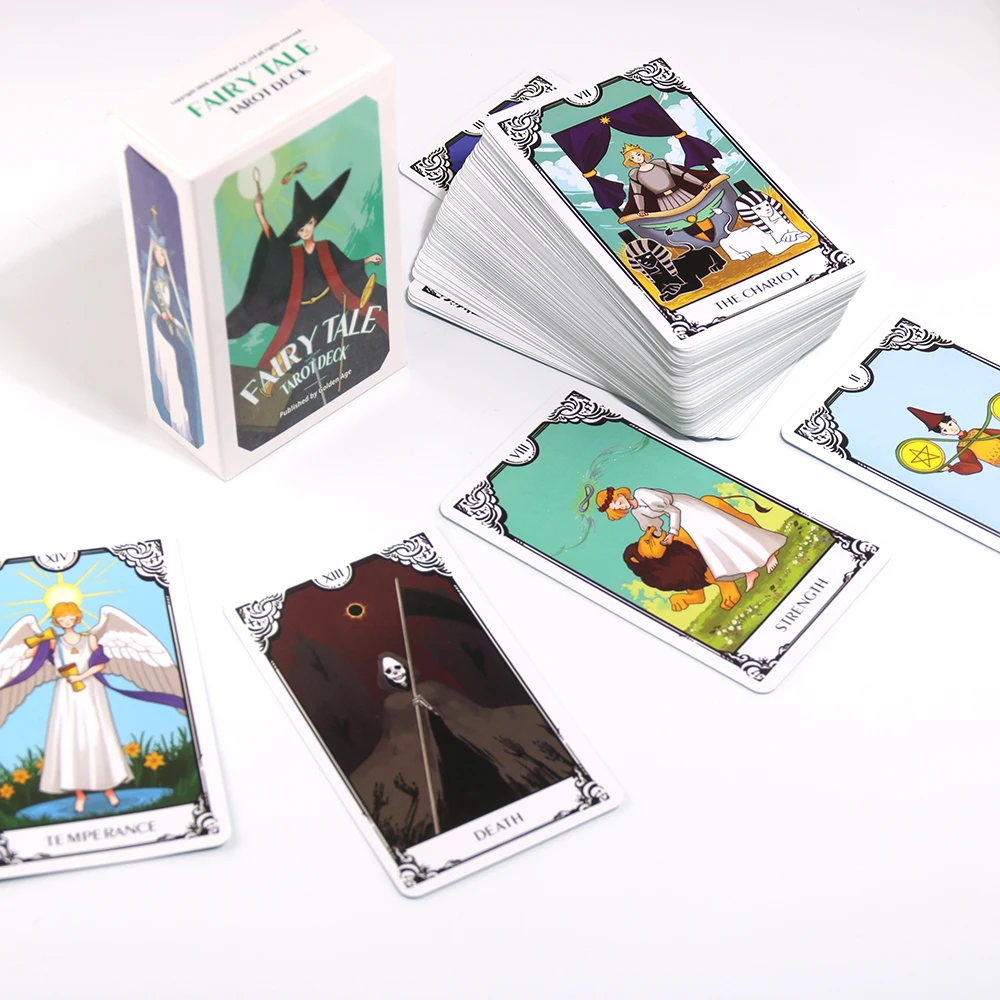 Fairy Tale Tarot Deck Witchy Beginner Cards 78 Tarot Deck Original Tarot Cards For Beginners And Experts With PDF Guide Book