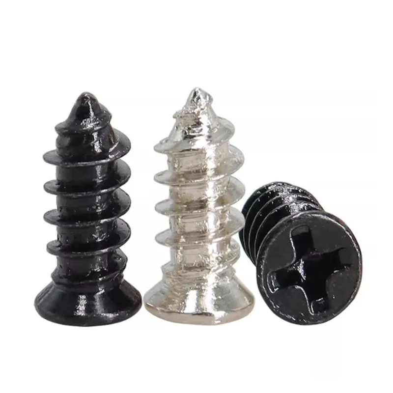 20p M5 Flat Head Self Tapping Screws KA Countersunk Sharp Tail Fan Screws Computer Case Cooling Fan Fixing Screws PC Accessories