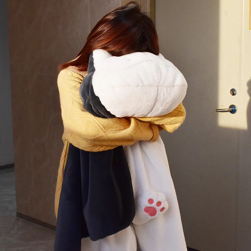 Yogin Ray Meow Blanket Outdoor Camping Blanket Funny Plush Animal Blankets for Children, and Babies Office Air Conditioning Blan