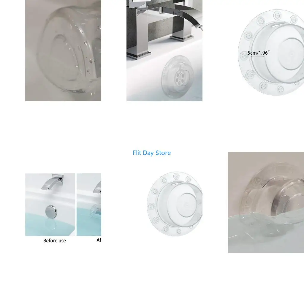 F92C Bottomless Bath Overflow Drain Cover Adds Inches of Water for Deeper Warmer Bath