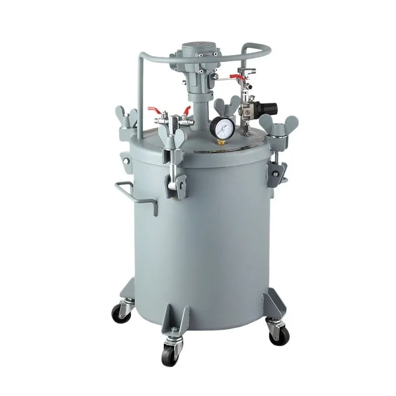 Manual mixing paint pressure bucket,