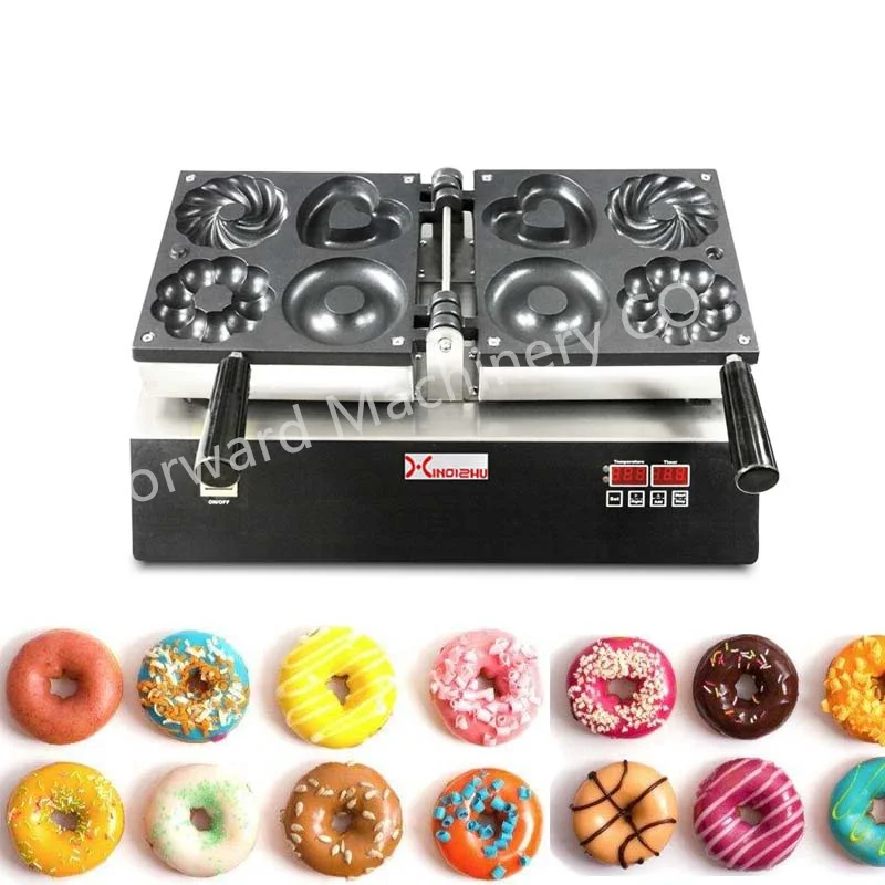 

220V Auto Mini adjustable thermostat penis egg waffle doughnut maker Bakery donut making machine round cake makers