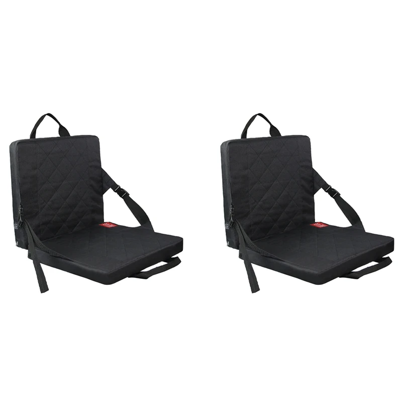 

2X Heated Stadium Seats Cushion,Portable Heated Stadium Seats Pads For Bleachers With Back Support For Outdoor Camping