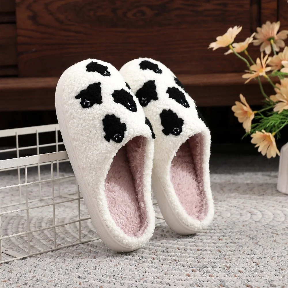 Lässige, weiche Halloween-Hausschuhe, schöne warme Geister-Hausschuhe, niedliche dicke Sohle, flauschige Winter-Slipper für Halloween – Detail 12