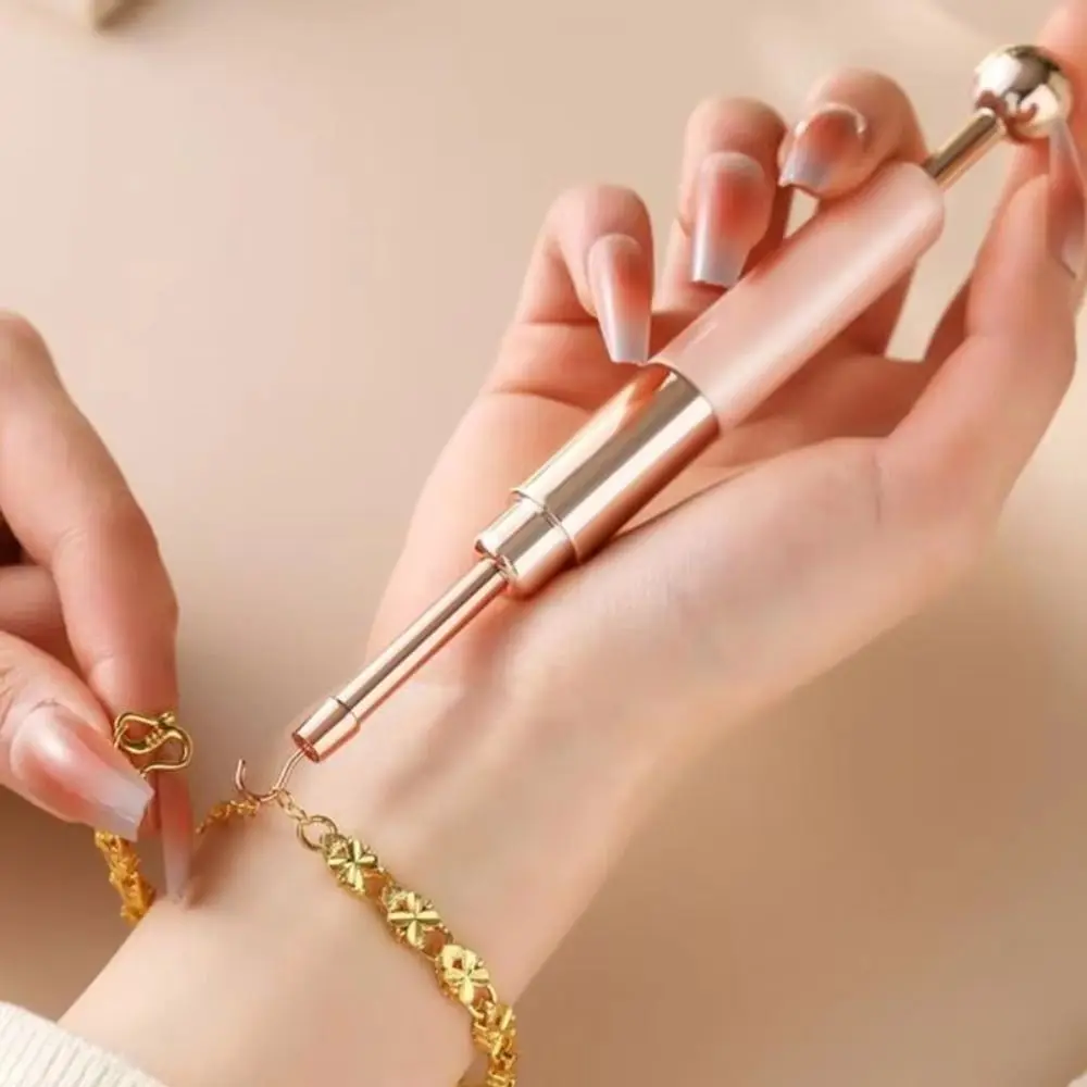 

Anti-Slip Secure Grip Jewelry Wearing Tool Compact Design Skin Friendly Materials Jewelry Fastener Assistance Multifunctional