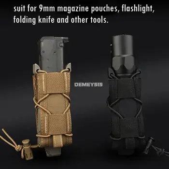 9毫米/5.56毫米彈匣包 戰術AK AR M4 AR15 單彈匣包 步槍手槍Molle彈匣套 狩獵工具收納袋 8 最佳銷售 彈匣架 - №2