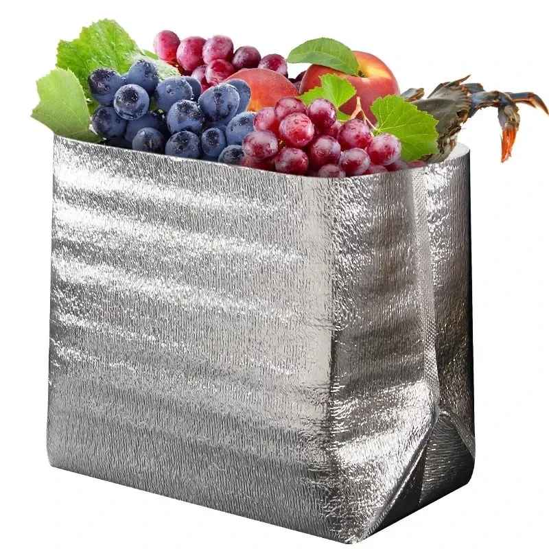 

Disposable Aluminum Foil Insulation Bag Ice Cream Refrigeration Bag Takeaway Packaging Thickened Preservation Packa Reusable