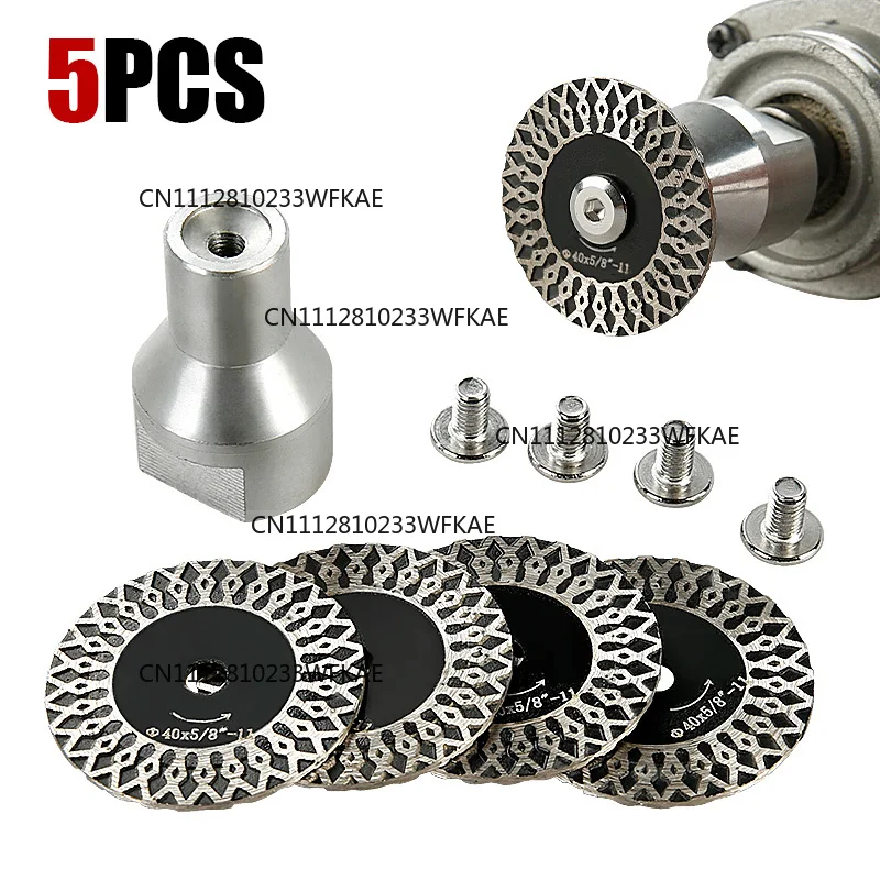 Suitable for LOZLIN 40mm Diamond Mini Saw Blade with Threaded Stone Cutting Disc Granite Sandstone Concrete