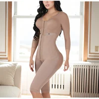 Fajas Colombianas moldeadoras de cuerpo para mujer, Control de barriga, compresión poscirugía, levantador de glúteos femenino, monos moldeadores