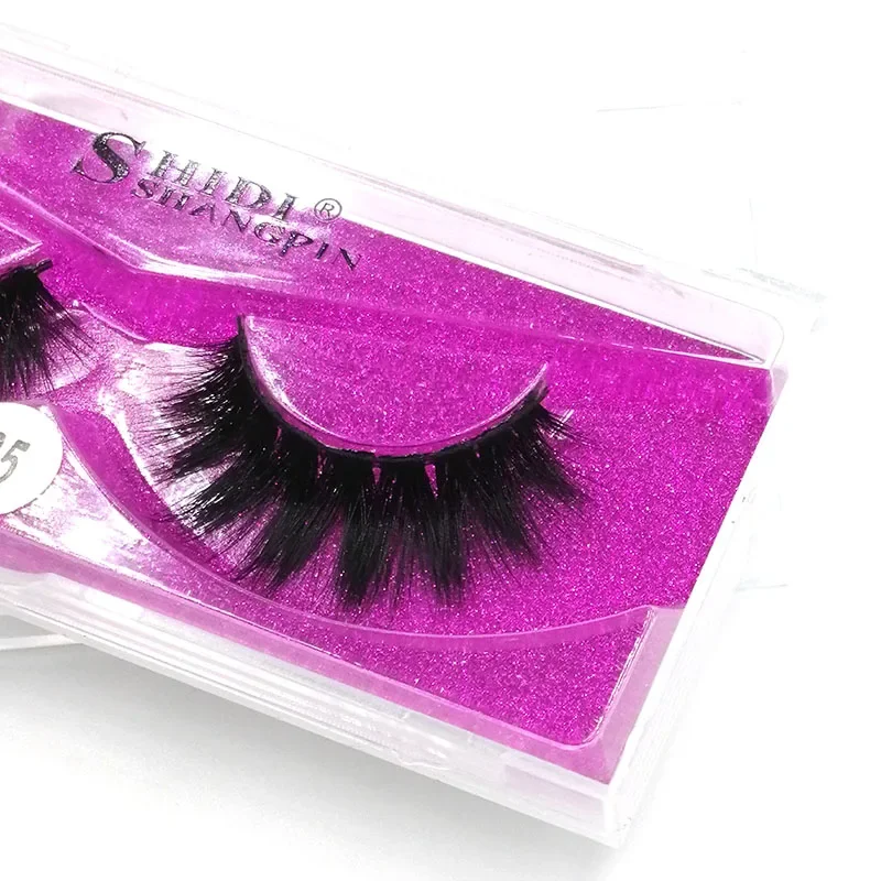 1 คู่ Luxury 3D Mink ขนตาปลอม DIY Eyelashes Extension-ดูธรรมชาติ,น้ําหนักเบาและสบาย