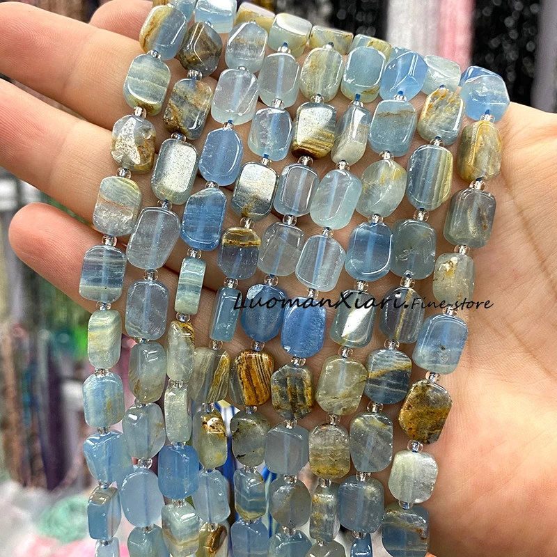 8x12 مللي متر الحجر الطبيعي الاسترالي اليشم غير النظامية مربع خام جوهرة خزر عازل للمجوهرات جعل أساور يدوية إكسسوارات جذابة