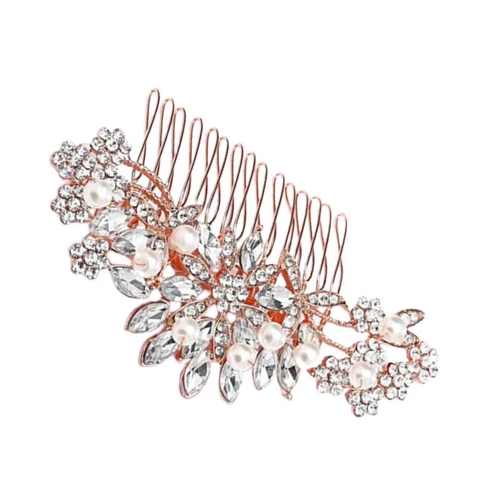 

Elegant Pearl Rhinestone Hair Comb for Special Occasions Wedding Bridal Accessories Easy to Wear Fits All Hairstyles