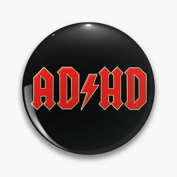 Ad Hd Rock  Soft Button Pin Lover Badge Clothes Fashion Jewelry Hat Metal Cute Funny Lapel Pin Decor Collar Women Gift Brooch