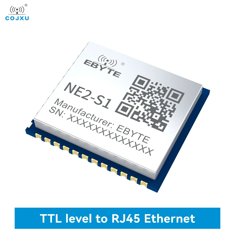 

TTL Serial to Ethernet Module Modbus TCP to RTU IoT Support MQTT Protocol CDSENT NE2-S1 RJ45 Low Power 2 Ways Sockets SMD