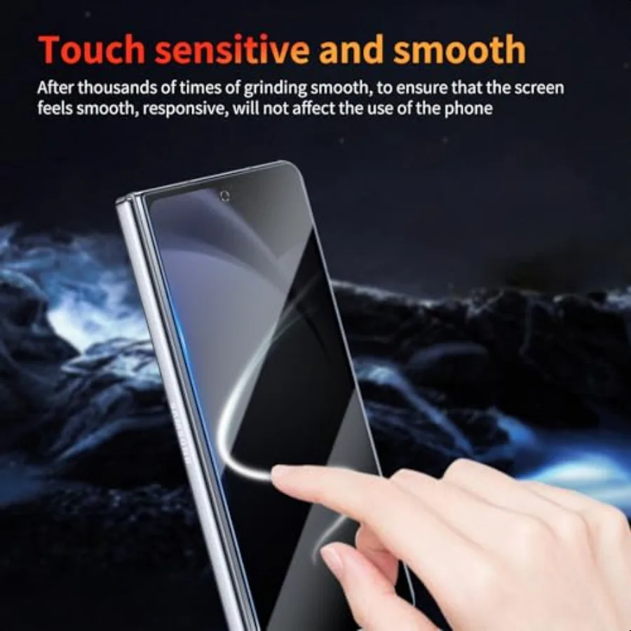 Pellicola salvaschermo privacy per Samsung Galaxy Z Fold 4 5 7,6 pollici Confezione da 3 pellicole in vetro temperato antispia resistente ai graffi 9H Hardn C