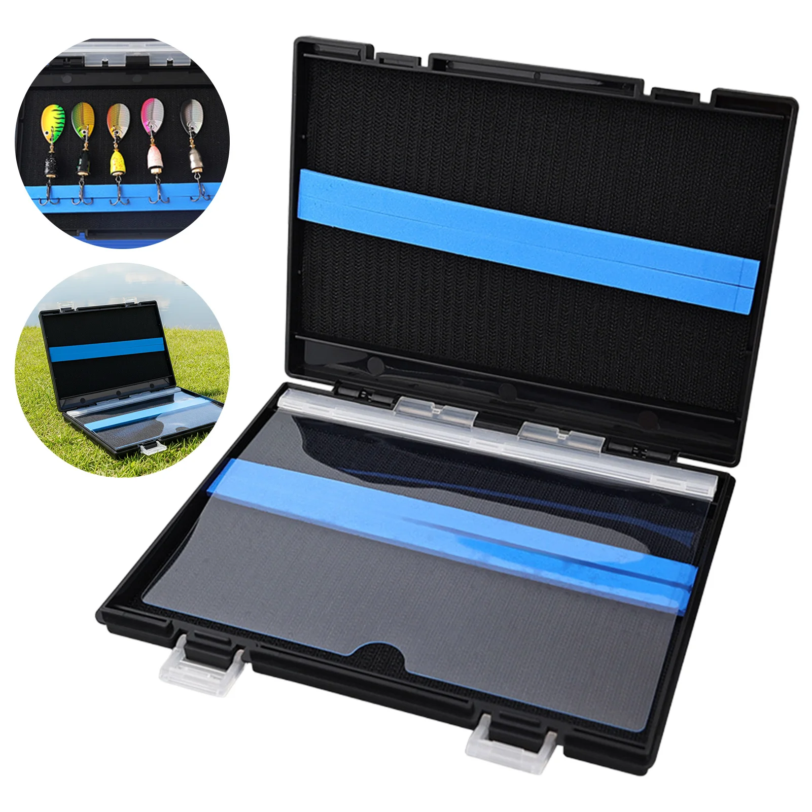 

Portable Fishing Tackle Box Large Capacity Plastic Organizer Box For Fishing Hook Fake Bait Lure Waterproof Fishing Gears Box