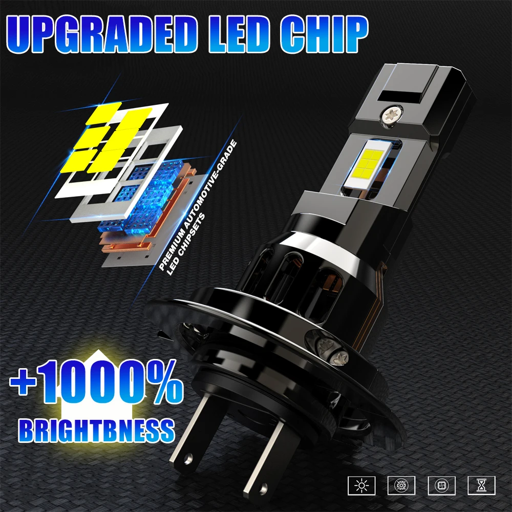 H7 H4 Led Headlights H3 9005 HB3 CANBUS LED Bulb High Low Beam Headlamp 6000K Spotlight Turbo Light for Car Plug And Play 12V