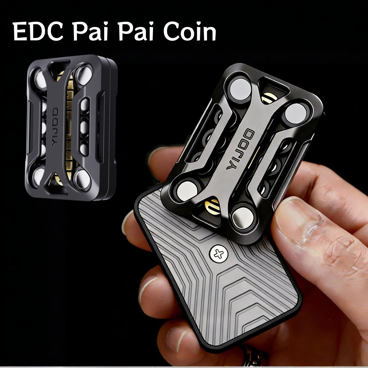 Premium Metall EDC Fidget Slider Spielzeug Magnetischer Klick-Stressabbau-Gadget mit Hohem Sensorischem Feedback für Erwachsene ADHS Angstlinderung