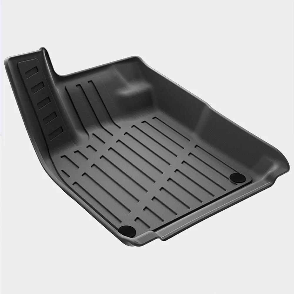 For Audi Q4 E-tron 2022-2024 TPE Floor Mats, All Weather Anti-Slip Waterproof Rear Trunk Pad Cargo Liner Interior Accessories