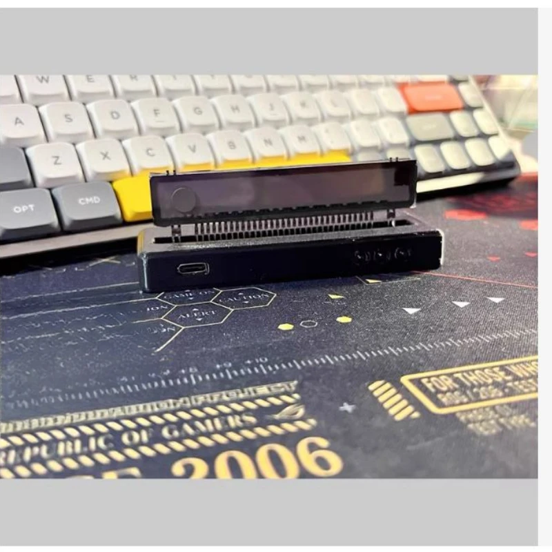 DIY Cool VFD Digital Clock - Vertical Desktop Ornament, Colorful Backlit Display, Modern Minimalist Style