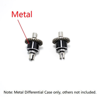 ABUM-4Pcs Metal Differential Case Diff Housing For Wltoys 144001 144010 124007 124016 124018 124019 RC Car Upgrade Parts
