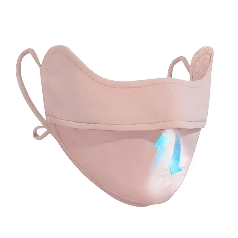 النساء الرجال الحرير الجليد واقية من الشمس قناع الصيف الأشعة فوق البنفسجية حماية ركوب الدراجات واقي الوجه تنفس قابل للغسل في الهواء الطلق الرياضة وشاح باندانا #4