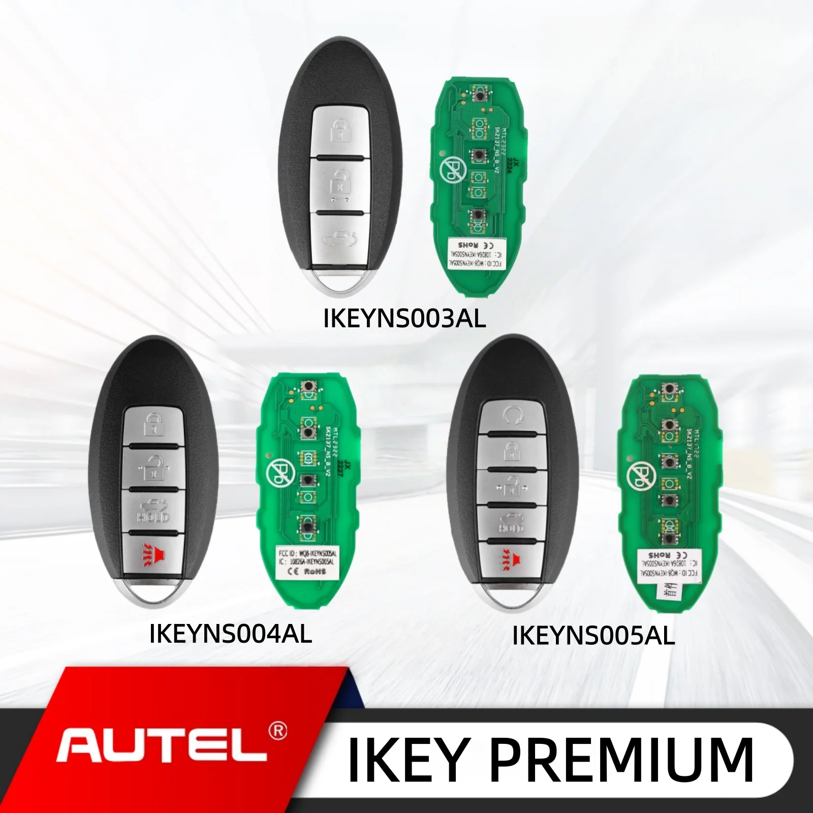 

1PCS Autel IKEY IKEYNS003AL IKEYNS004AL IKEYNS005AL For Autel Smart Key For KM100 IM508 IM608 KM100E