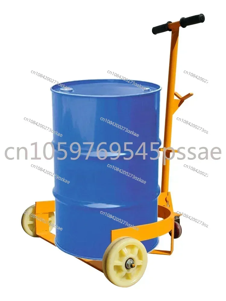 Low Oil Drum Carrier Hand Pull Iron Plastic Bucket Car Open Portable Bucket Trolley Mobile Base Hand Pull Type