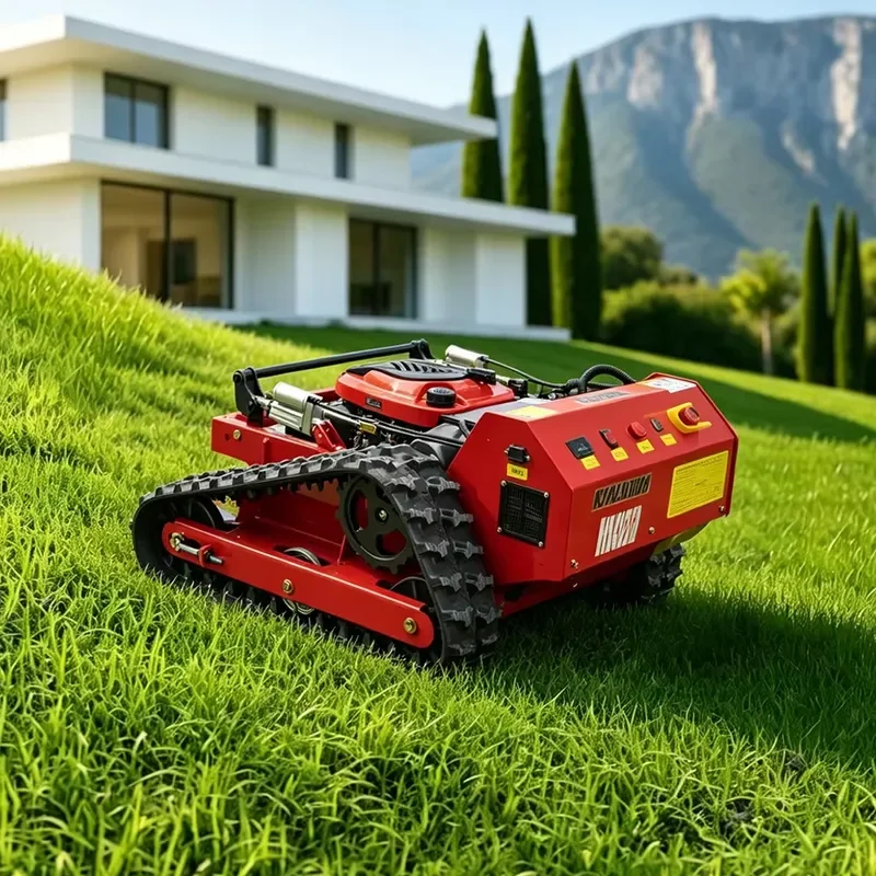 Heavy-duty Lawn Mower Garden Mower Track Type Remote-controlled Lawn Mowerfor Orchard Garden Shrubs