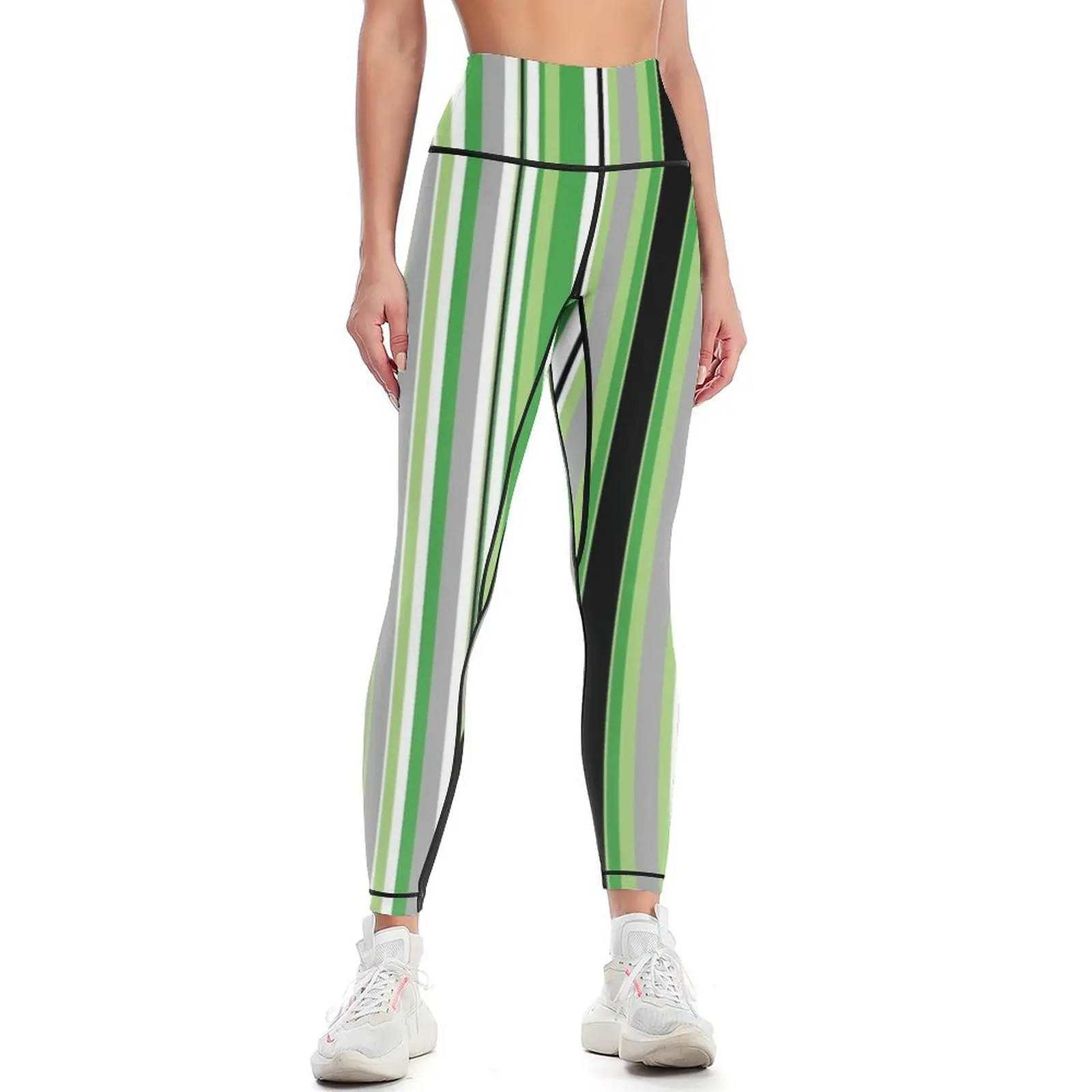 Aromantic Pride Flag Colors Leggings Legging sexy woman gym wear sportswear for gym sports shirts gym Womens Leggings