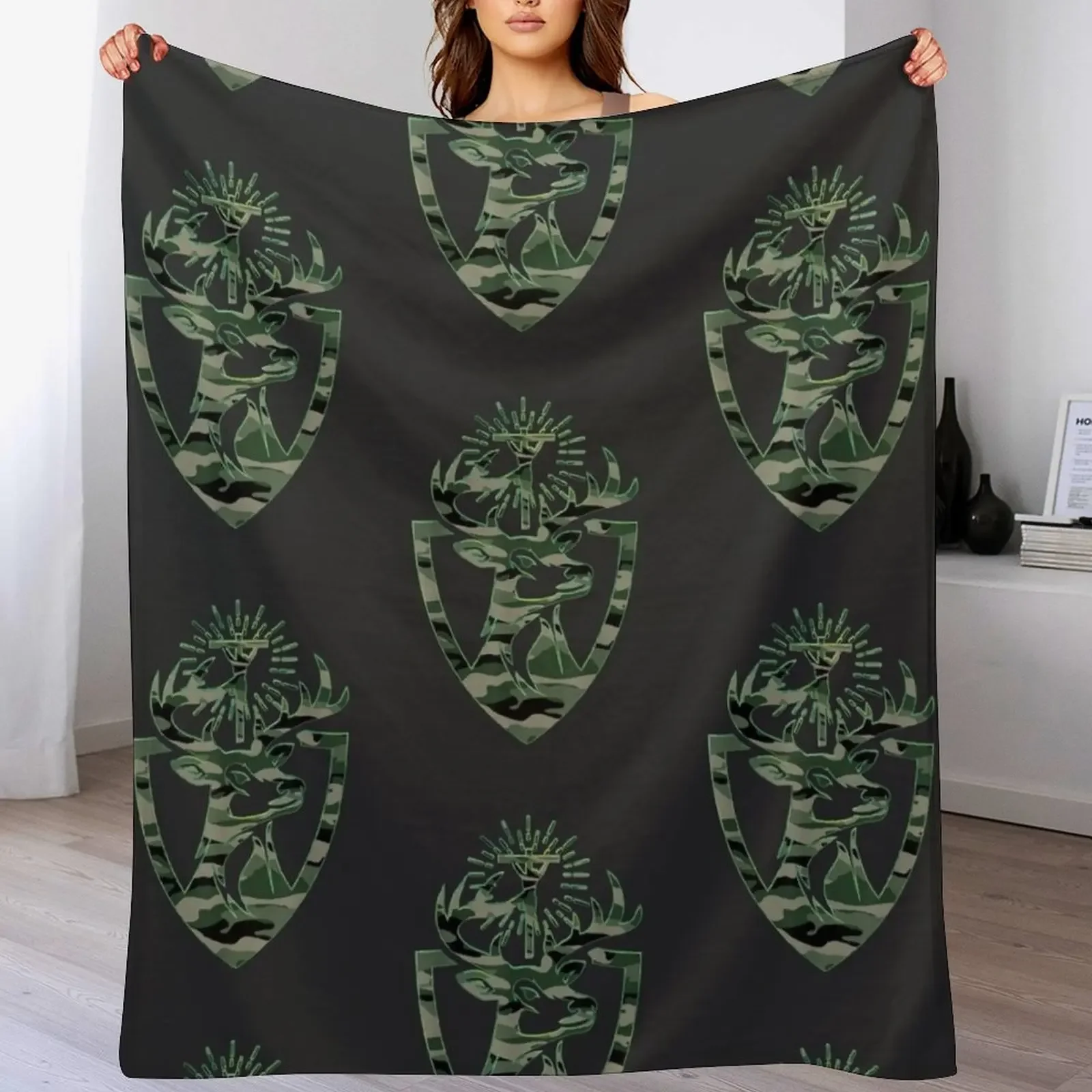 

St, Hubert Hubertus Patron Saint of Hunters Stag Throw Blanket Luxury Designer Decorative Throw Cute For Sofa Thin Blankets