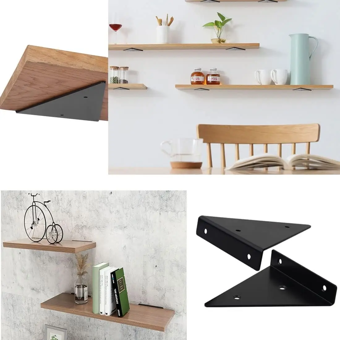 الزاوية اليمنى تدعم مشابك الأثاث غير المرئية للأسرة/الخزائن/الأرفف، وأقواس الحائط المخفية والأرفف العائمة