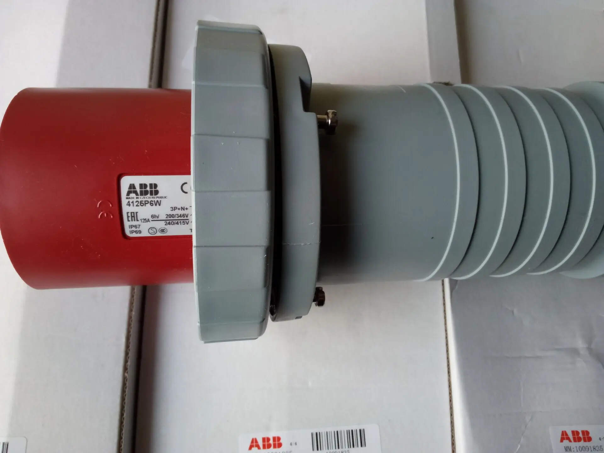 New Original ABB Industrial Connector, Industrial Plug 4125P6W 5-pin 125A IP67 Swedish