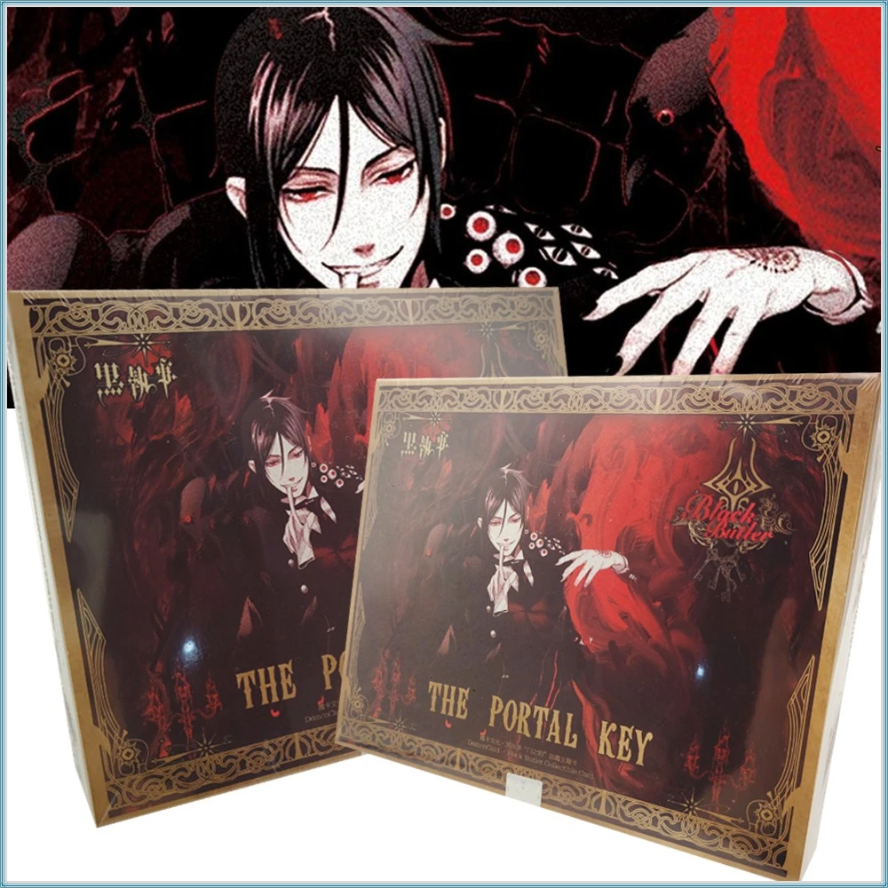 Japanese Anime IP Black Butler Collection Cards Retro Art Painting Unique Style Exquisite Character Peripheral Cards Toys Gifts