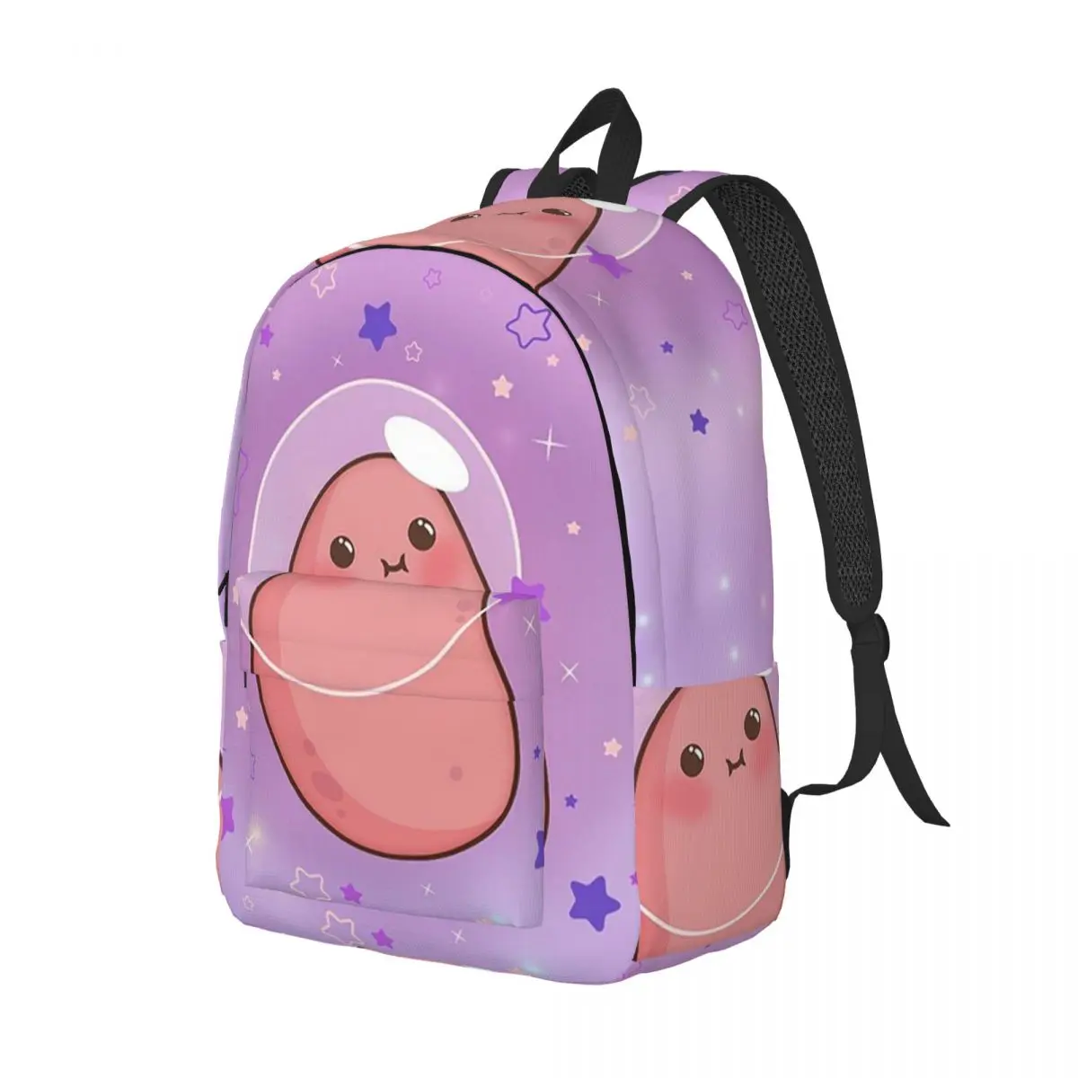 Kawaii Potato Cute Stargazing Anime Funny Astronaut Backpack Daypack Boys Girls BookBag School Bag Shoulder Bags for Men Women