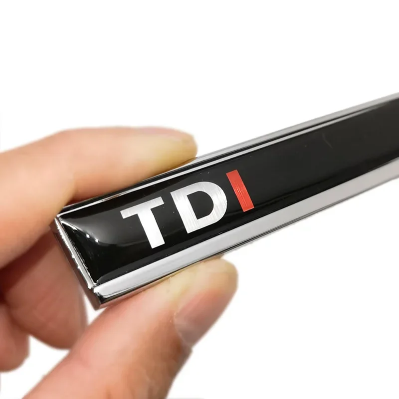 1 زوج ثلاثية الأبعاد المعادن الايبوكسي TDI شارة شعار ملصق سيارة اكسسوارات السيارات درابزين شعار مائي لفولكس واجن بولو جولف 6 باسات B6 T5 TSI