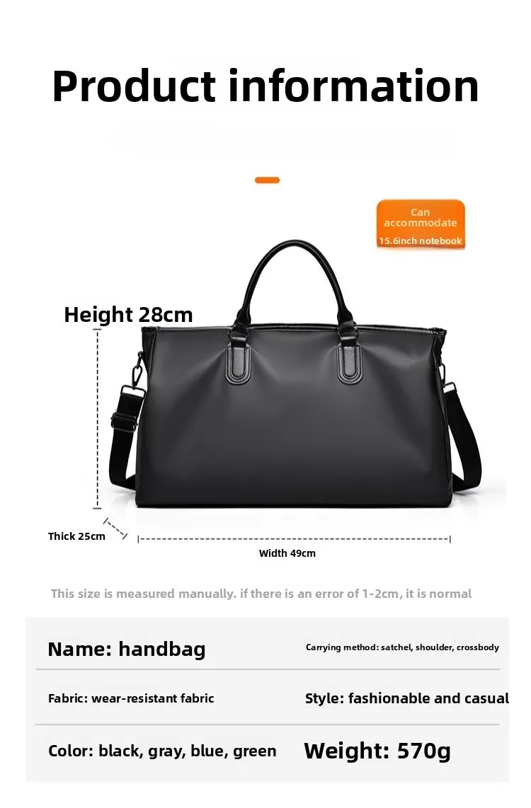 New Fashionable Large-capacity Handbag, Casual Travel Single-shoulder Bag, Multi-functional Waterproof Sports and Fitness Bag