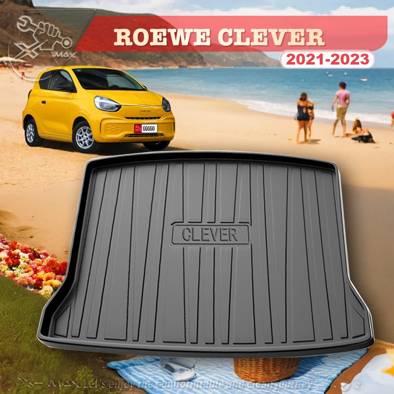 For ROEWE CLEVER 2021-2023 Custom Fit Car Trunk Mat All Season Black Cargo Mat 3D Shaped Laser Measured Trunk Liners