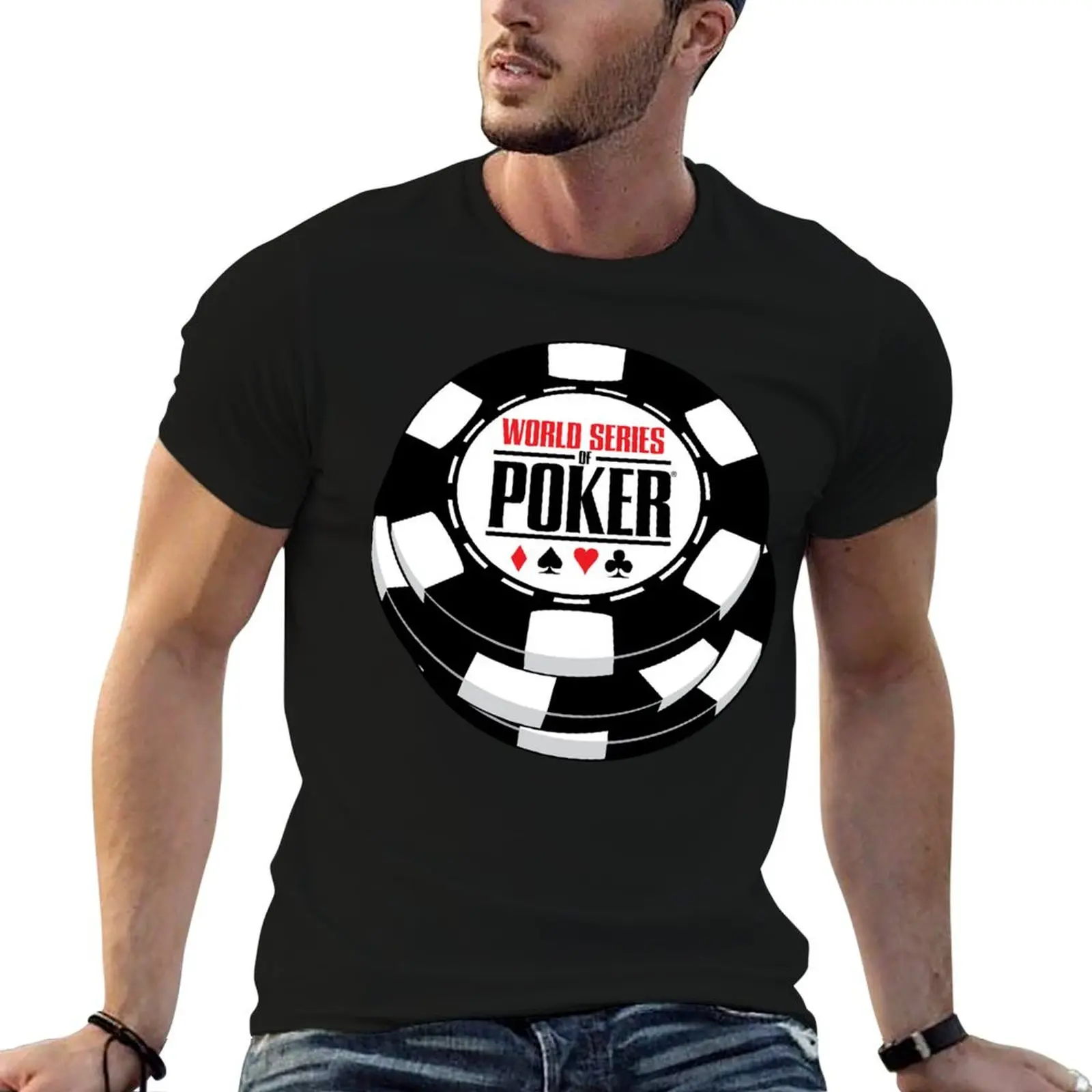 

wsop poker Essential T-Shirt men t shirt cotton 100% cotton tshirt 100% t shirts for man graphic funny T-shirt