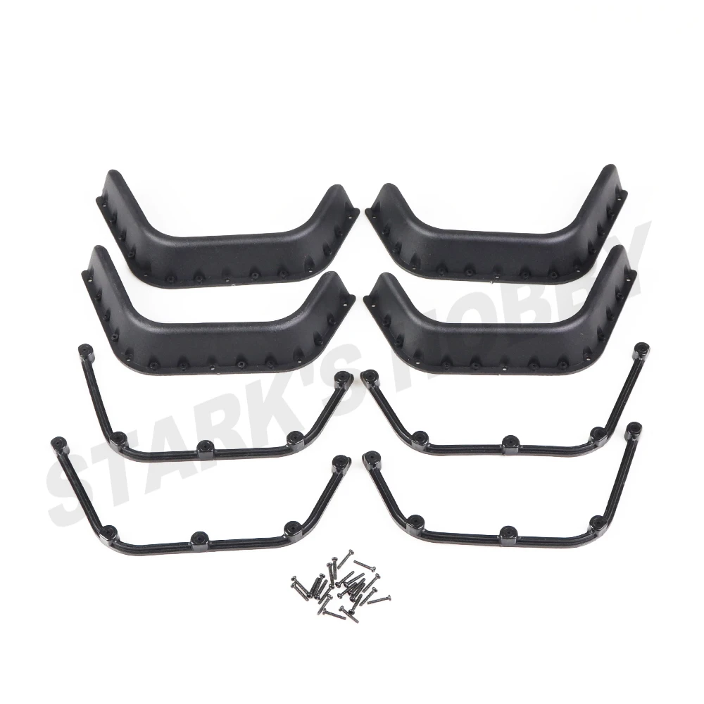 RC Car Widen Plastic Fender Flares for 1/10 RC Crawler RC4WD D90 D110 Defender Body Upgrade Parts