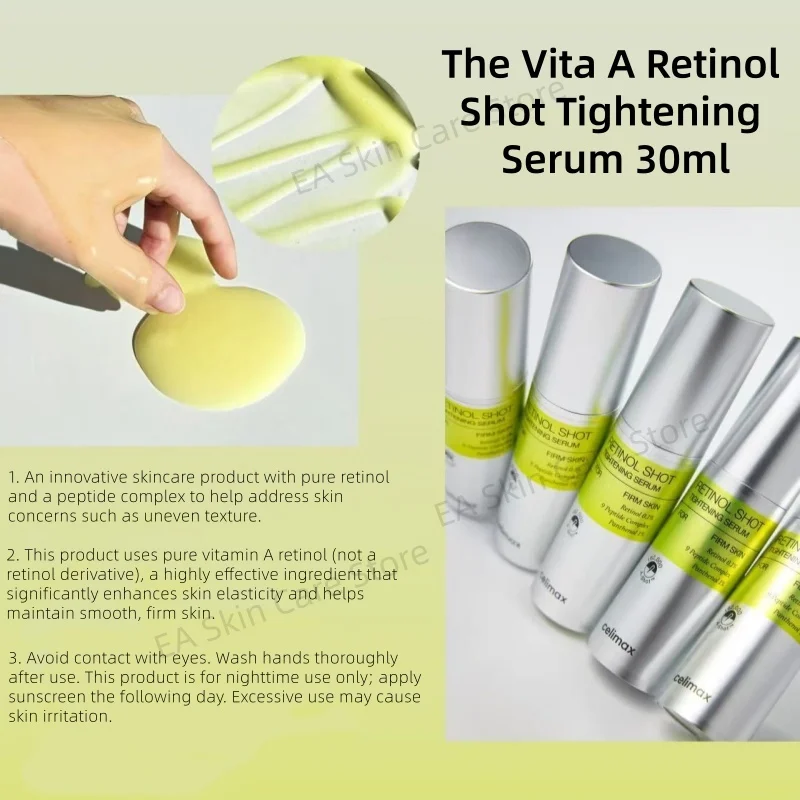 Celimax Retinal Original The Vita A Retinal Shot Tightening Booster + Serum 2 Set Firm Skin مكافحة الشيخوخة المسام الحد الأقصى الخطوط الدقيقة