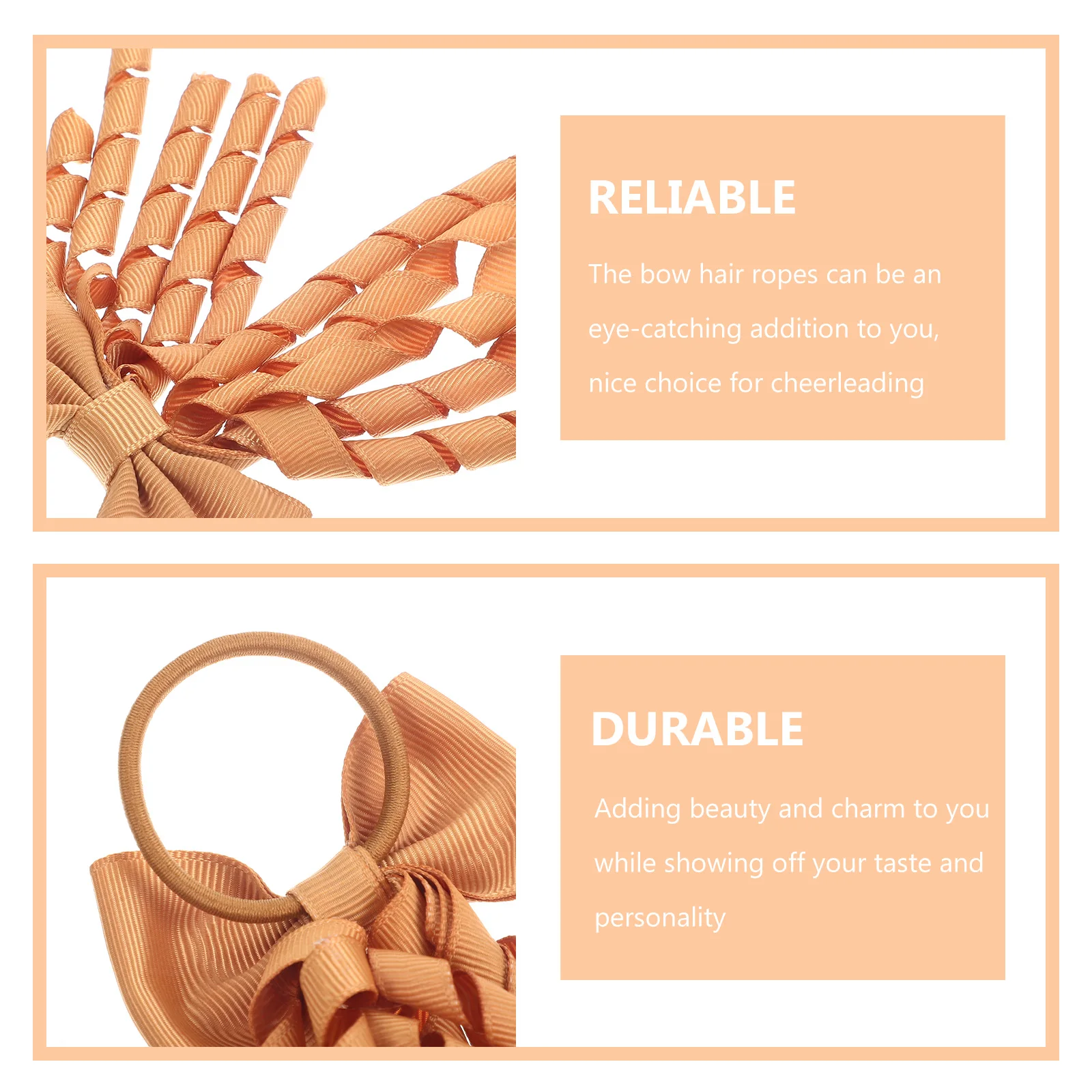 

3pcs Butterfly Hair Bows Cheerleader Ribbon Scrunchies Sparkle Hair Ties For Women Girls Party Sports Daily Wear