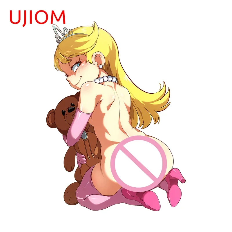 

UJIOM 13cm× 9.5cm Hentai Girl Anime Wall Stickers Sunscreen Scratch Proof Bathroom Air Conditioner Decal Home Decor Accessories