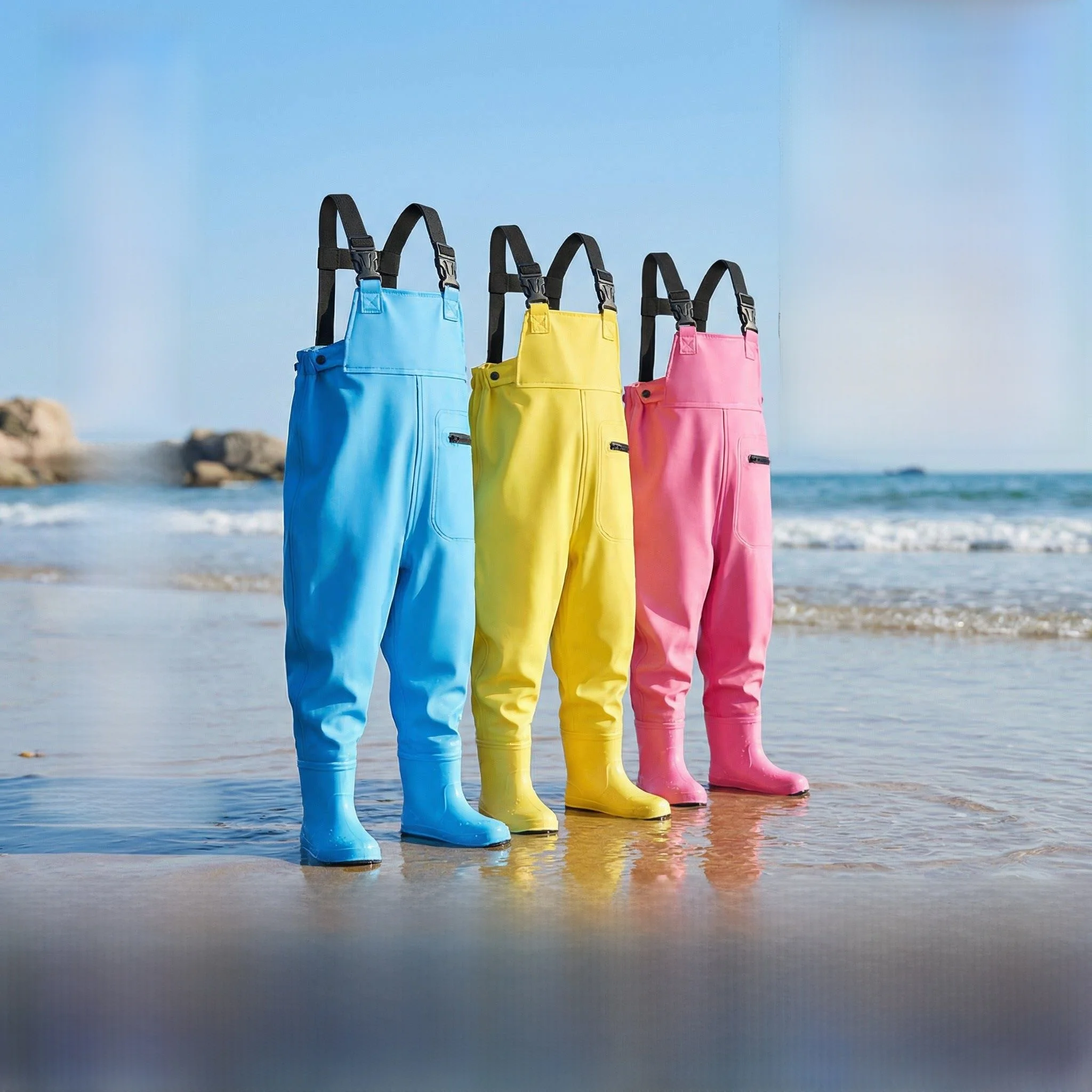 lightweight-waterproof-children's-overall-pants-baby-playing-water-suit-equipment-coastal-exploration-suit-down-river-stream