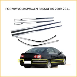 FOR VW VOLKSWAGEN PASSAT B6 2007-2011 Car Accessories ABS Chrome plated bright strip on the rear bumper Car door strip