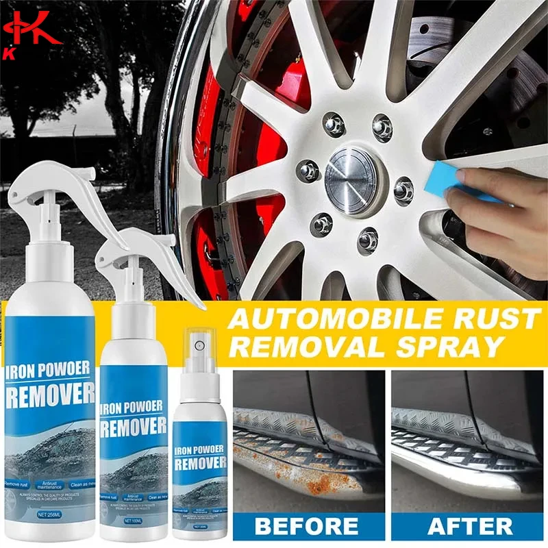 100ml Efficient Car Rust Remover Spray - Metal Paint Cleaner & Protector, Prevents Corrosion, Iron Powder & Rust Dissolver