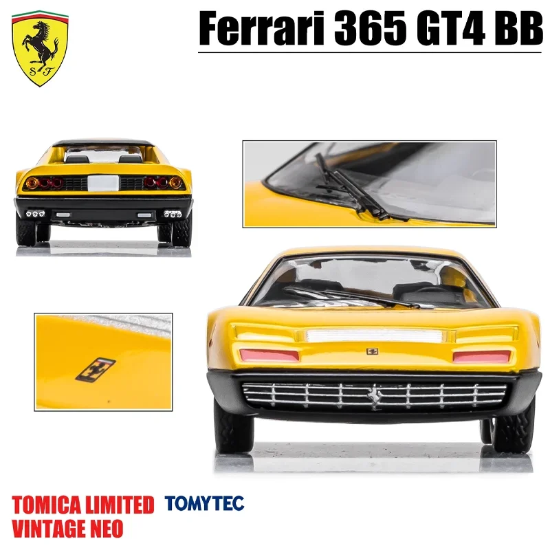 TAKARA TOMY TOMYTEC Tomica 1/64 TLV Ferrari 365 GT4 BB Legering Speelgoed Motor Diecast Metaal Model Geschenken