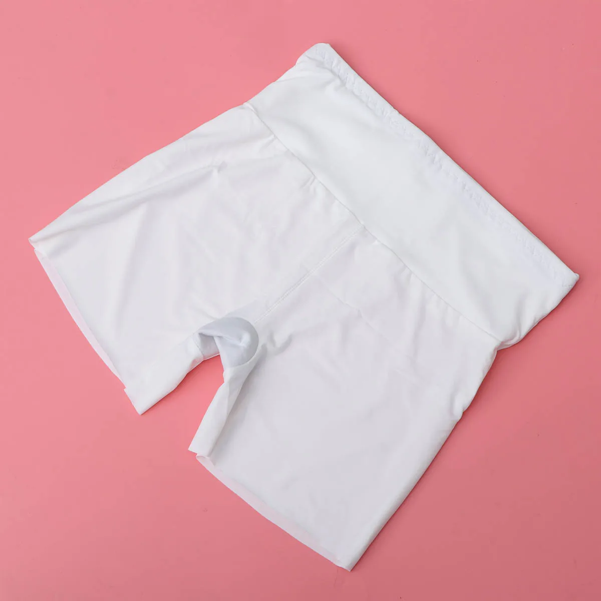 

1Pcs High Waist Underskirt Safety Pants Ice Silk Shorts Breathable Elastic Anti-Emptied Leggings for Women Dress Skirts