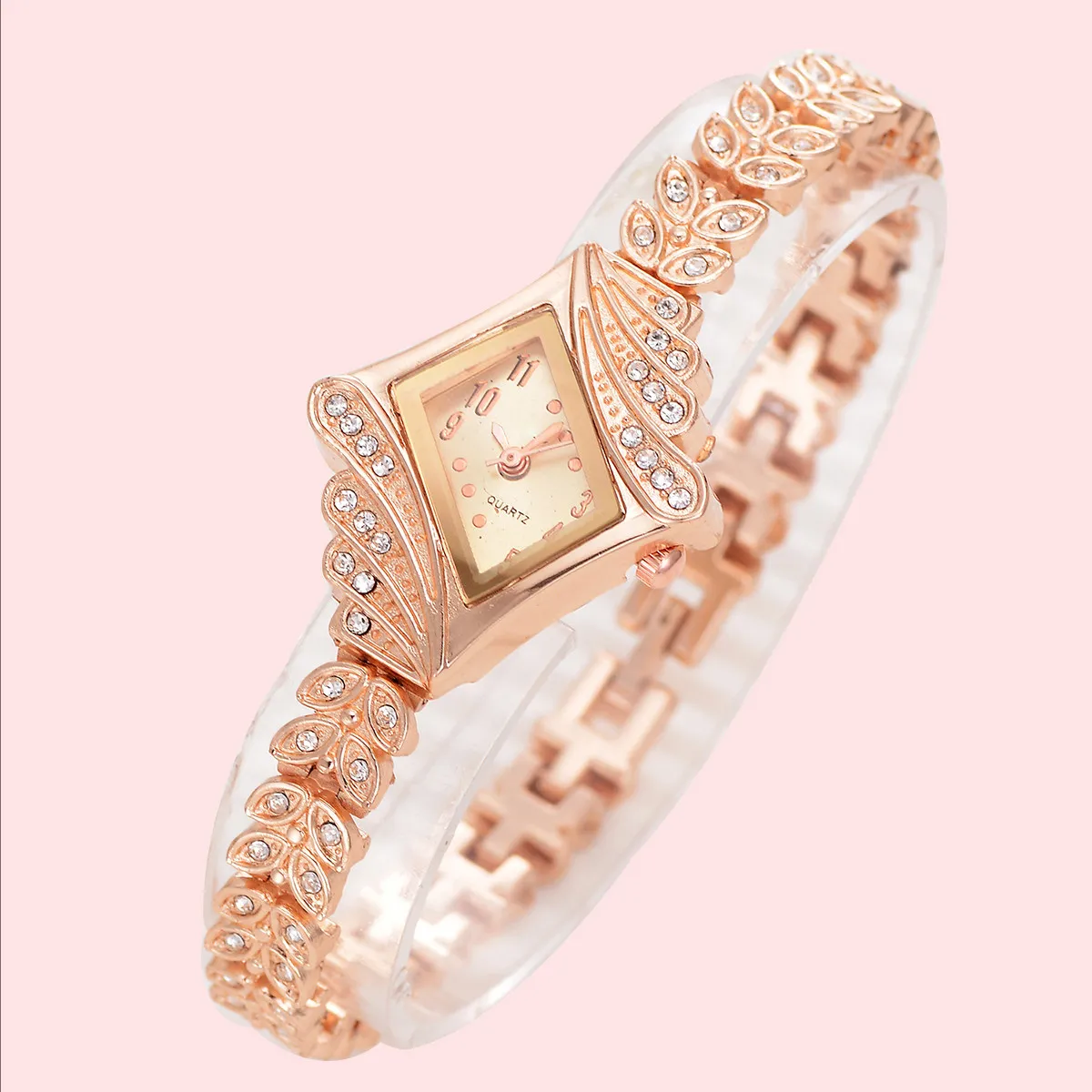 Ladies Quartz Watch Women Watches For Rhinestone Crystal Bracelet Elegant Fashion Gift Christmas Birthday